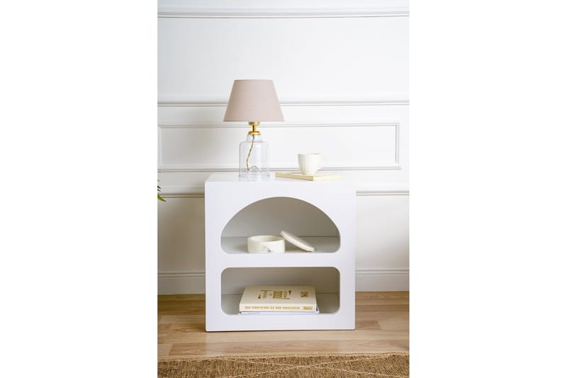 Lorin Nattbord 50 cm - Hvit - Møbler - Bord - Avlastningsbord - Sengebord & nattbord