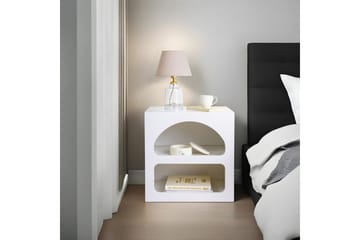 Lorin Nattbord 50 cm - Hvit - Møbler - Bord - Avlastningsbord - Sengebord & nattbord