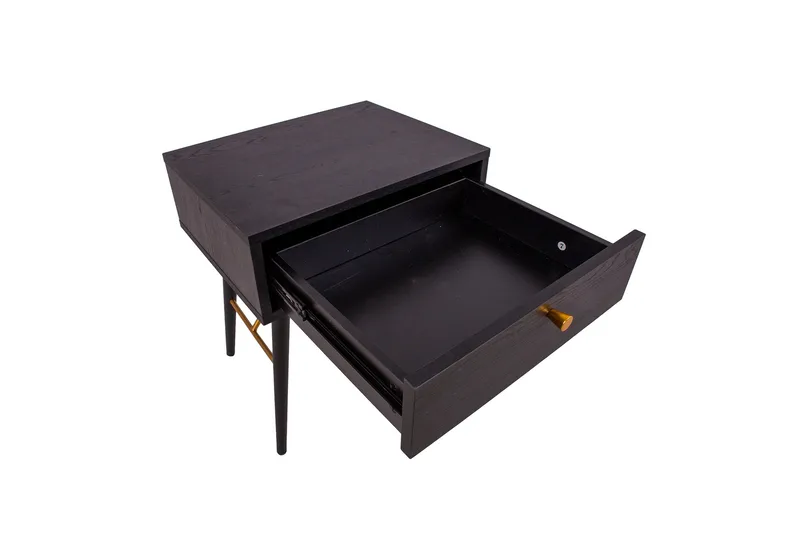 Luxemburg Nattbord Svart/Kobber - Møbler - Bord - Avlastningsbord - Sengebord & nattbord