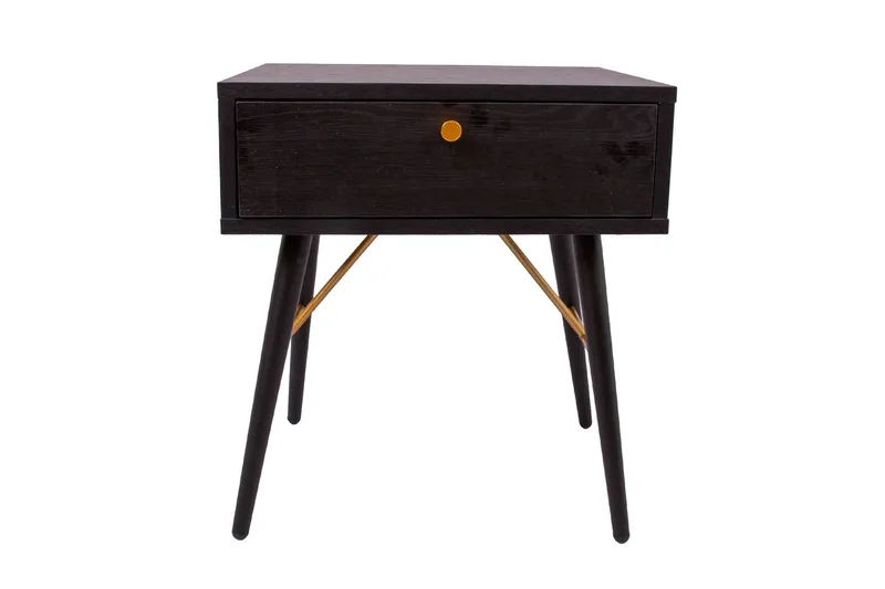 Luxemburg Nattbord Svart/Kobber - Møbler - Bord - Avlastningsbord - Sengebord & nattbord