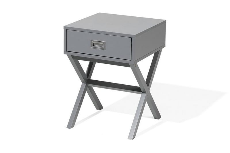 Mondejar Nattbord 40 cm med Oppbevaring Skuff - Grå - Møbler - Bord - Avlastningsbord - Sengebord & nattbord