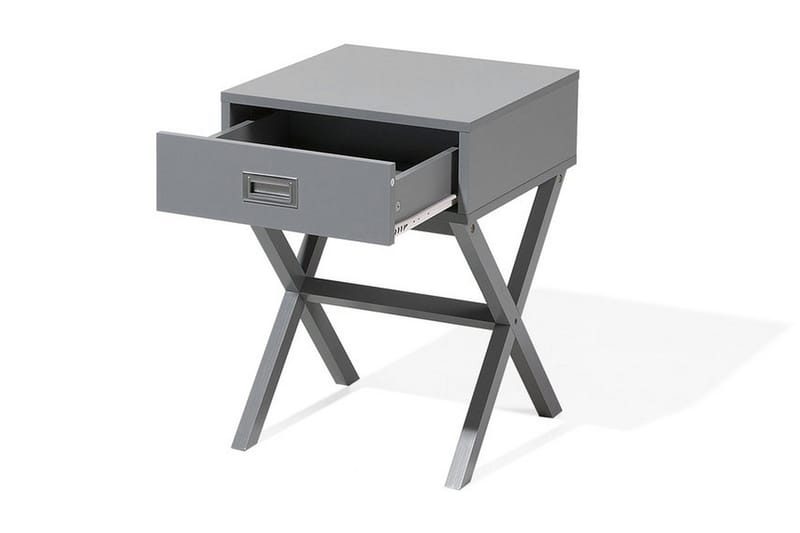 Mondejar Nattbord 40 cm med Oppbevaring Skuff - Grå - Møbler - Bord - Avlastningsbord - Sengebord & nattbord