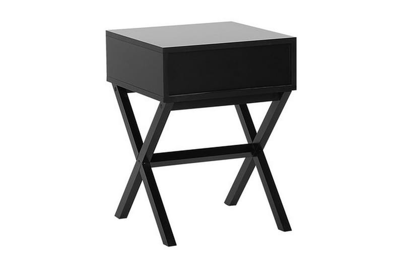 Mondejar Nattbord 40 cm med Oppbevaring Skuff - Svart - Møbler - Bord - Avlastningsbord - Sengebord & nattbord