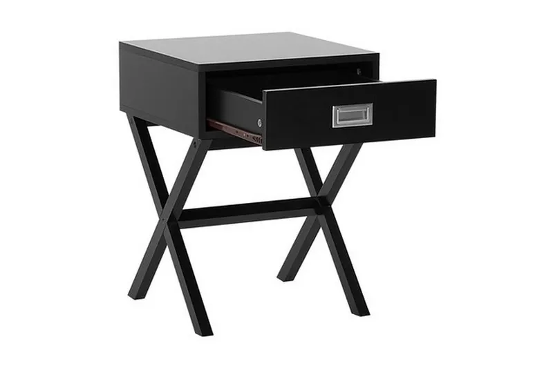 Mondejar Nattbord 40 cm med Oppbevaring Skuff - Svart - Møbler - Bord - Avlastningsbord - Sengebord & nattbord