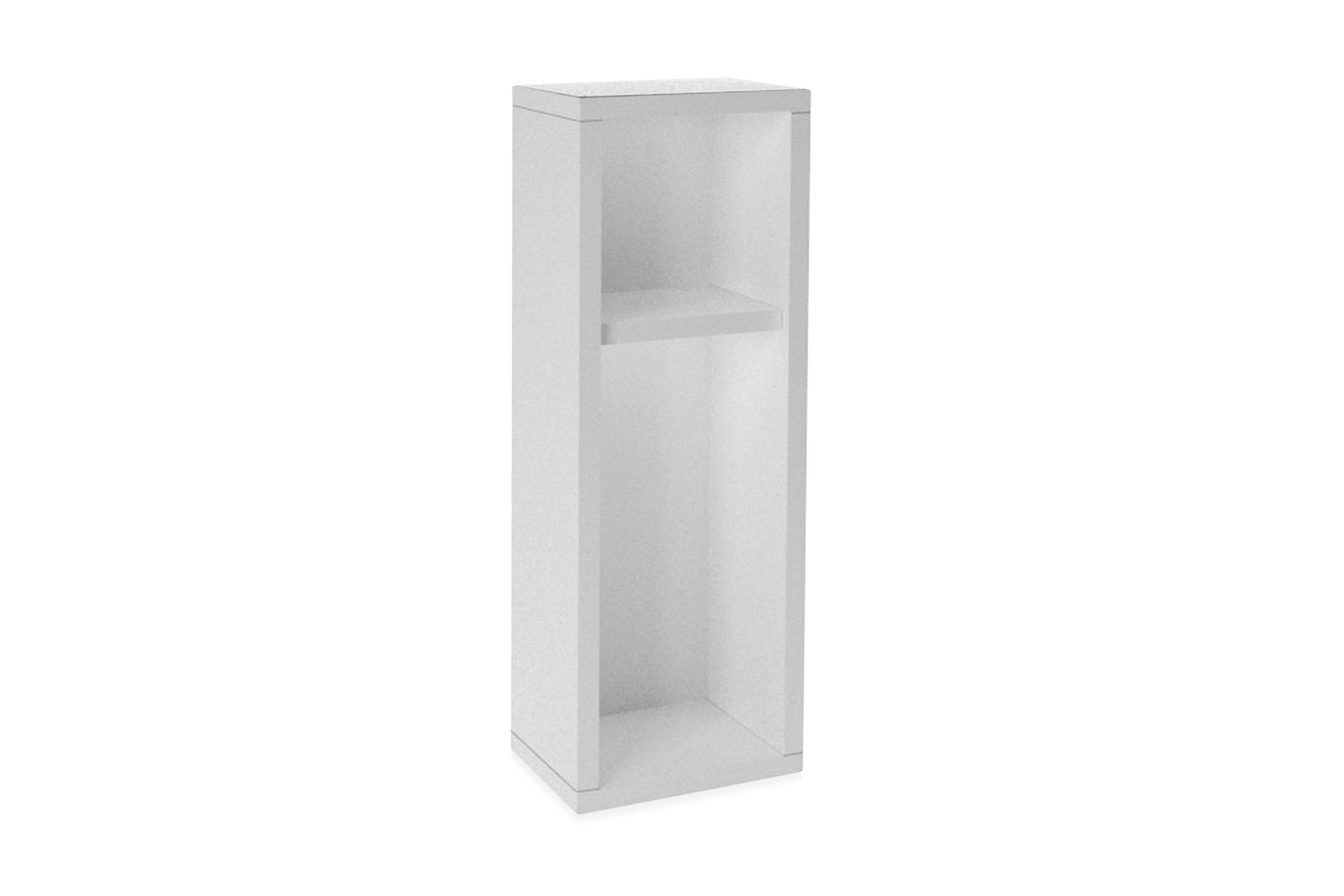 Myrvallen Nattbord 15 cm med Oppbevaring 2 Hyller - Hvit - Møbler - Bord - Avlastningsbord - Sengebord & nattbord