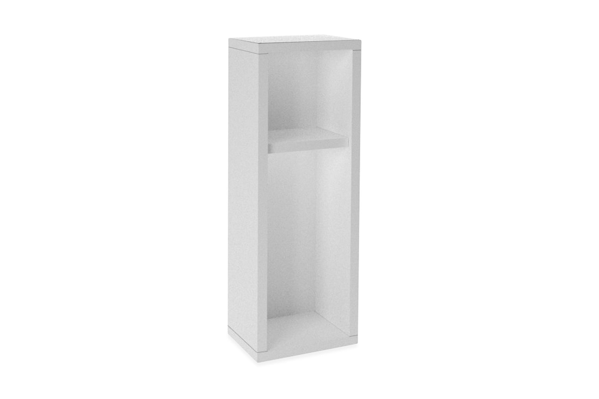 Myrvallen Nattbord 15 cm med Oppbevaring 2 Hyller - Hvit