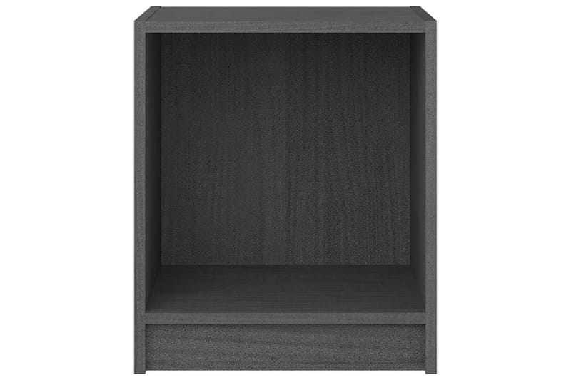 Nattbord 2 stk 35,5x33,5x41,5 cm heltre furu grå - Grå - Møbler - Bord - Avlastningsbord - Sengebord & nattbord