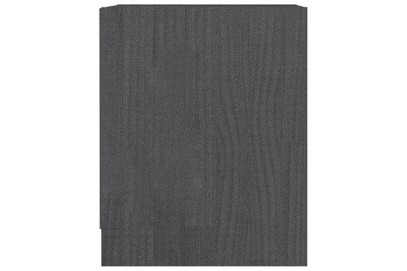 Nattbord 2 stk 35,5x33,5x41,5 cm heltre furu grå - Grå - Møbler - Bord - Avlastningsbord - Sengebord & nattbord