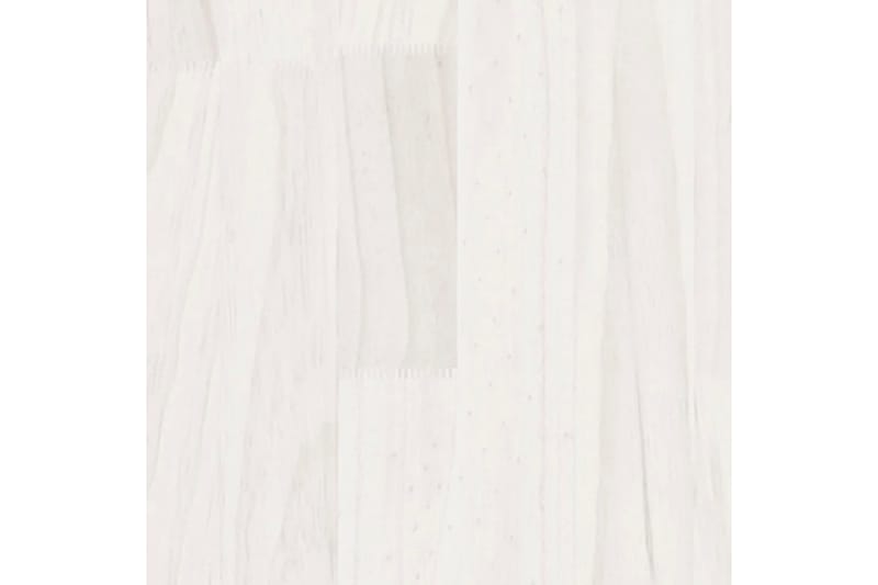 Nattbord 2 stk 35,5x33,5x41,5 cm heltre furu hvit - Hvit - Møbler - Bord - Avlastningsbord - Sengebord & nattbord