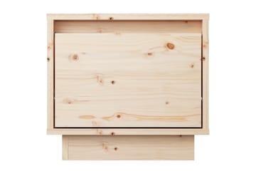 Nattbord 2 stk 35x34x32 cm heltre furu - Brun - Møbler - Bord - Avlastningsbord - Sengebord & nattbord