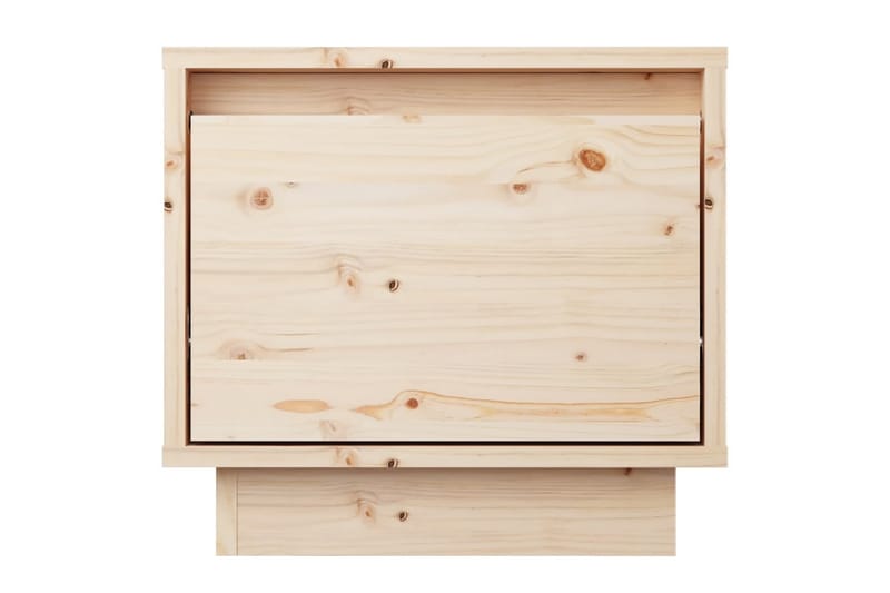 Nattbord 2 stk 35x34x32 cm heltre furu - Brun - Sengebord & nattbord