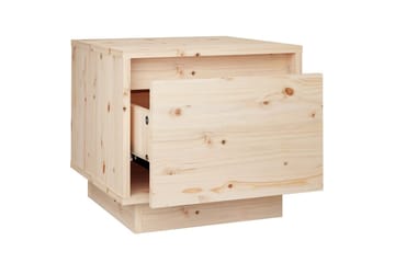 Nattbord 2 stk 35x34x32 cm heltre furu - Brun - Møbler - Bord - Avlastningsbord - Sengebord & nattbord