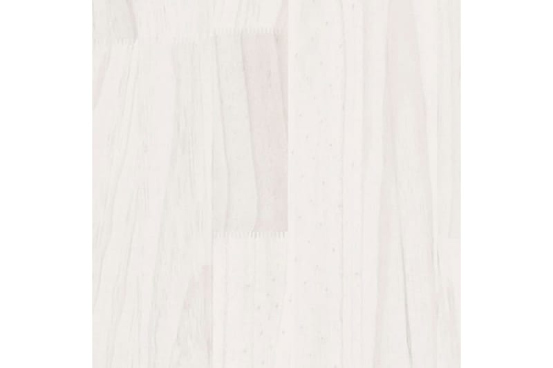 Nattbord 2 stk 40x29,5x64 cm heltre furu hvit - Hvit - Møbler - Bord - Avlastningsbord - Sengebord & nattbord