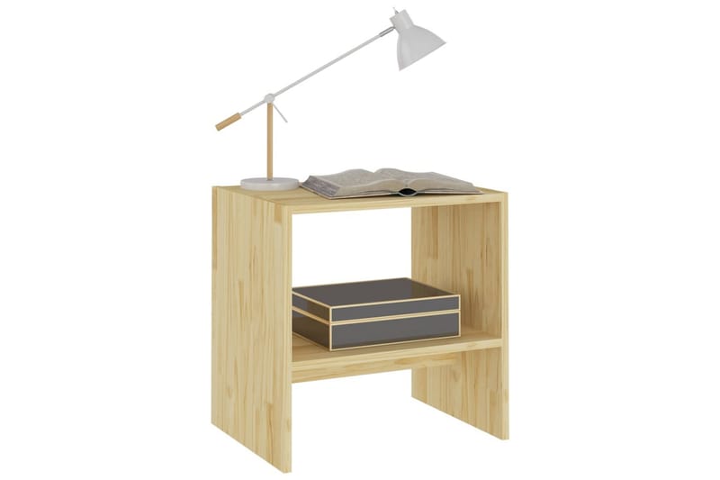 Nattbord 2 stk 40x30,5x40 cm heltre furu - Brun - Sengebord & nattbord