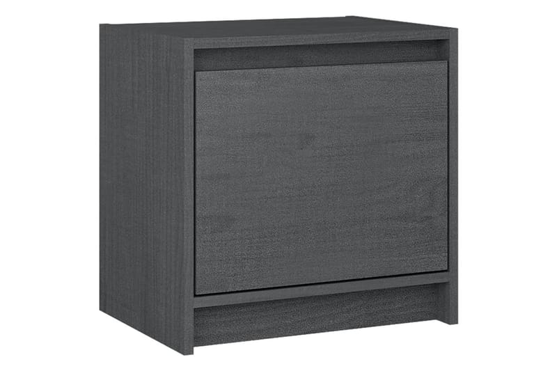 Nattbord 2 stk 40x30,5x40 cm heltre furu - Grå - Møbler - Bord - Avlastningsbord - Sengebord & nattbord