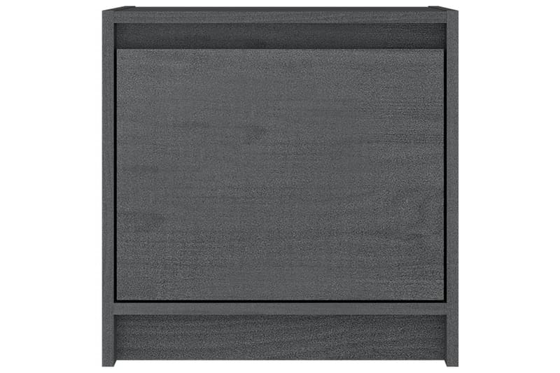 Nattbord 2 stk 40x30,5x40 cm heltre furu - Grå - Møbler - Bord - Avlastningsbord - Sengebord & nattbord