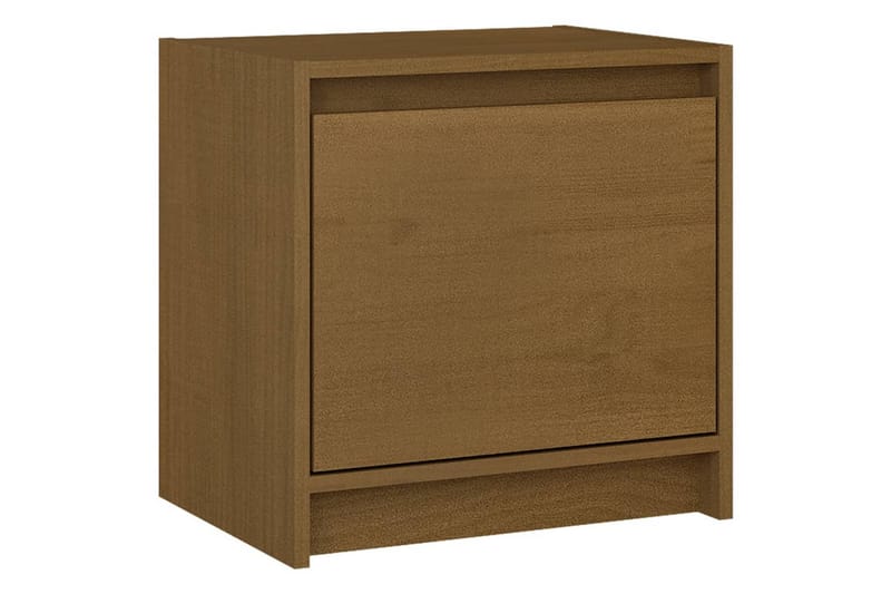 Nattbord 2 stk 40x30,5x40 cm heltre furu honningbrun - Brun - Møbler - Bord - Avlastningsbord - Sengebord & nattbord
