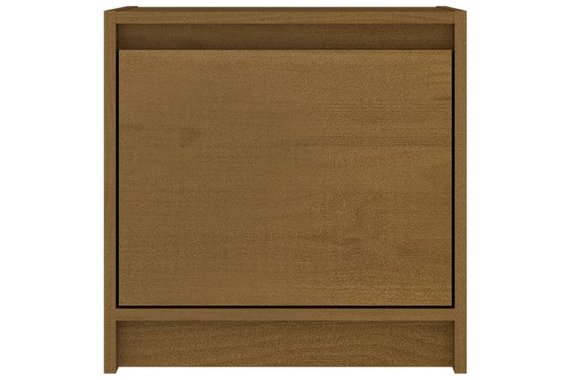 Nattbord 2 stk 40x30,5x40 cm heltre furu honningbrun - Brun - Møbler - Bord - Avlastningsbord - Sengebord & nattbord