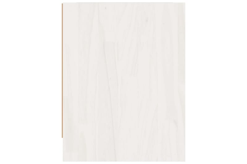 Nattbord 2 stk 40x30,5x40 cm heltre furu hvit - Hvit - Sengebord & nattbord