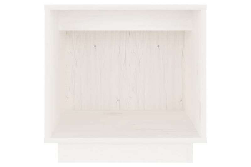 Nattbord 2 stk 40x30x40 heltre furu hvit - Hvit - Møbler - Bord - Avlastningsbord - Sengebord & nattbord