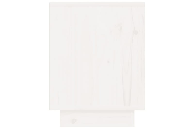 Nattbord 2 stk 40x30x40 heltre furu hvit - Hvit - Møbler - Bord - Avlastningsbord - Sengebord & nattbord