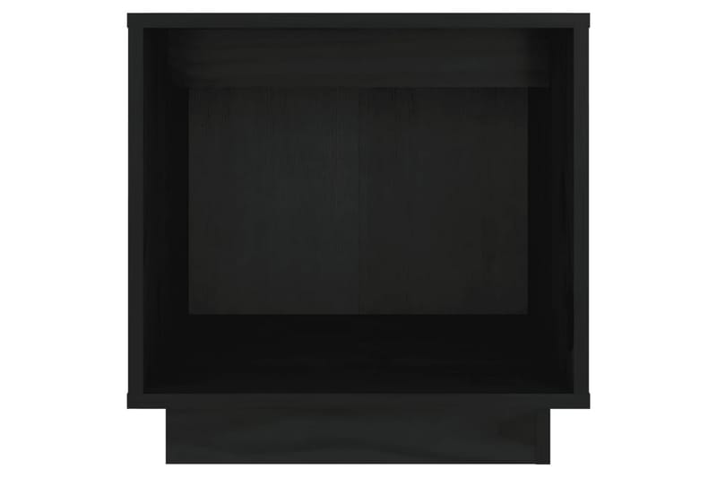 Nattbord 2 stk 40x30x40 heltre furu svart - Svart - Møbler - Bord - Avlastningsbord - Sengebord & nattbord