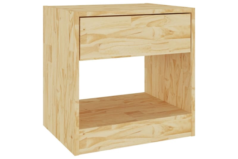 Nattbord 2 stk 40x31x40 cm heltre furu - Brun - Sengebord & nattbord