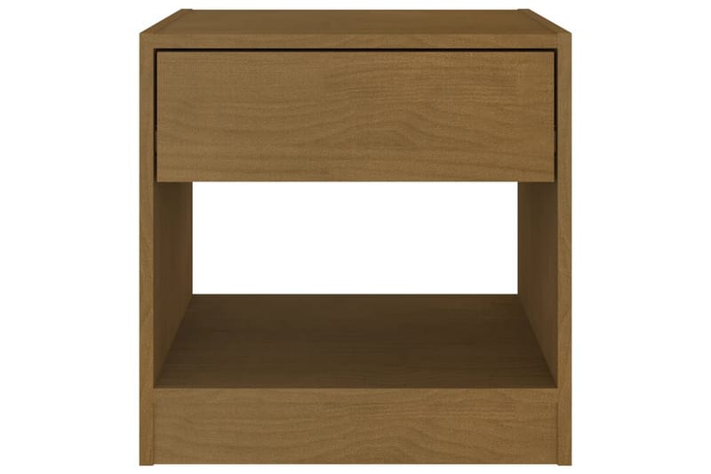 Nattbord 2 stk 40x31x40 cm heltre furu honningbrun - Brun - Møbler - Bord - Avlastningsbord - Sengebord & nattbord