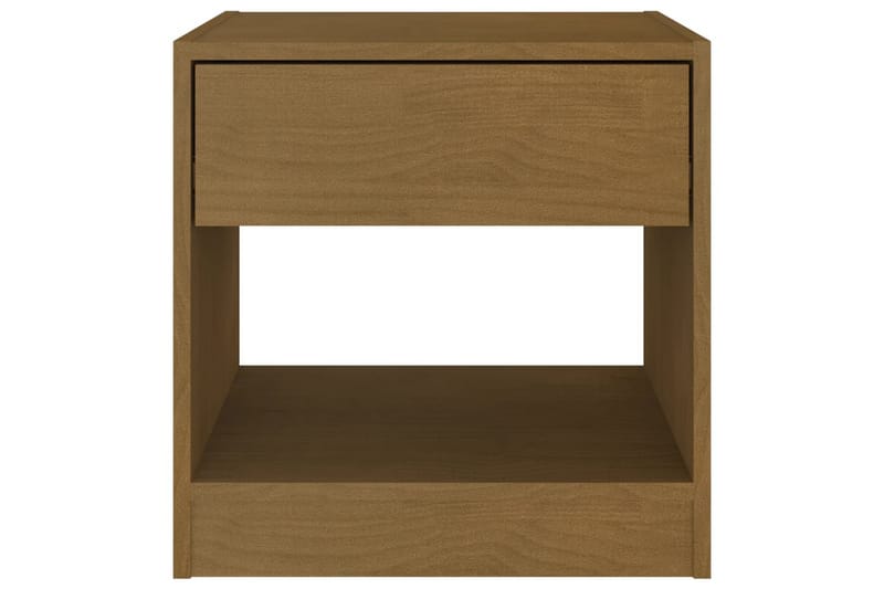 Nattbord 2 stk 40x31x40 cm heltre furu honningbrun - Brun - Sengebord & nattbord