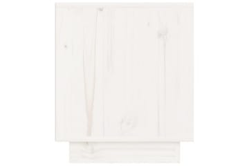 Nattbord 2 stk 40x34x40 cm heltre furu hvit - Hvit - Møbler - Bord - Avlastningsbord - Sengebord & nattbord
