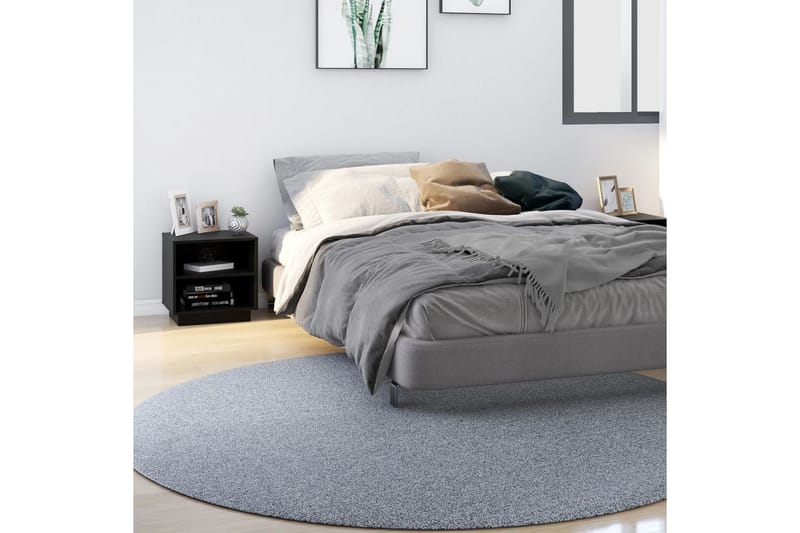 Nattbord 2 stk 40x34x40 cm heltre furu svart - Svart - Møbler - Bord - Avlastningsbord - Sengebord & nattbord