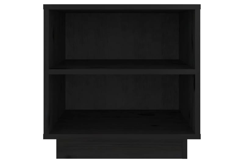 Nattbord 2 stk 40x34x40 cm heltre furu svart - Svart - Møbler - Bord - Avlastningsbord - Sengebord & nattbord