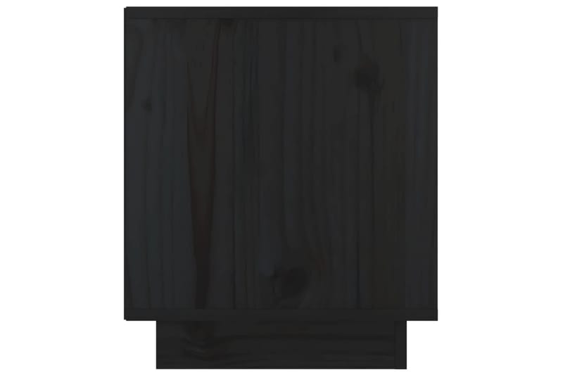 Nattbord 2 stk 40x34x40 cm heltre furu svart - Svart - Møbler - Bord - Avlastningsbord - Sengebord & nattbord