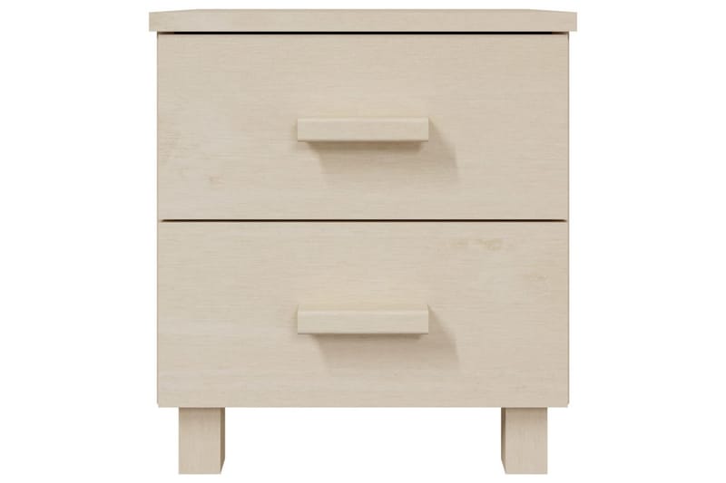 Nattbord 2 stk 40x35x44,5 cm heltre furu honningbrun - Brun - Møbler - Bord - Avlastningsbord - Sengebord & nattbord