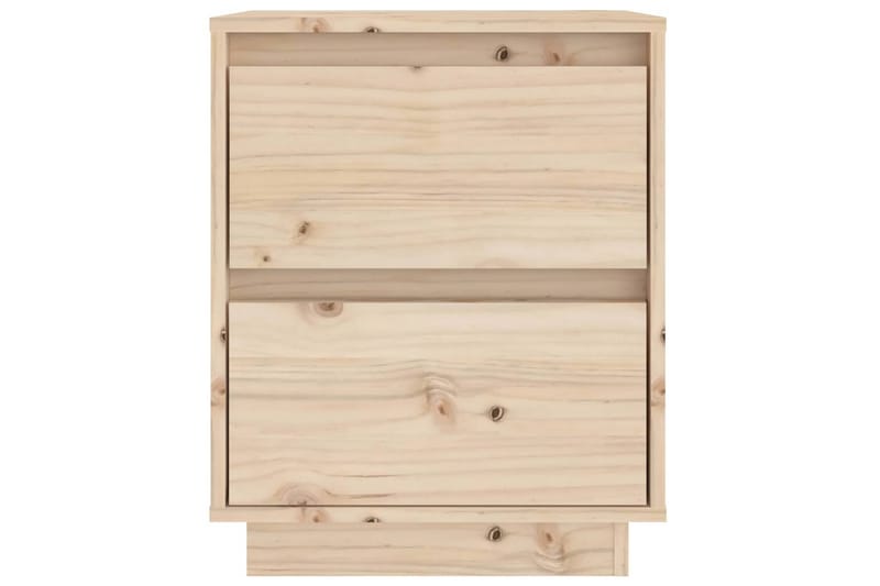 Nattbord 2 stk 40x35x50 heltre furu - Brun - Møbler - Bord - Avlastningsbord - Sengebord & nattbord