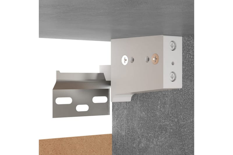 Nattbord 2 stk betonggrå 30,5x30x30 cm sponplate - Grå - Møbler - Bord - Avlastningsbord - Sengebord & nattbord