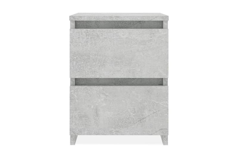 Nattbord 2 stk betonggrå 30x30x40 cm sponplate - Grå - Møbler - Bord - Avlastningsbord - Sengebord & nattbord