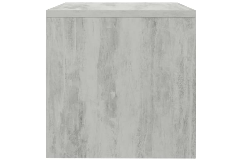 Nattbord 2 stk betonggrå 40x30x30 cm sponplate - Grå - Møbler - Bord - Avlastningsbord - Sengebord & nattbord