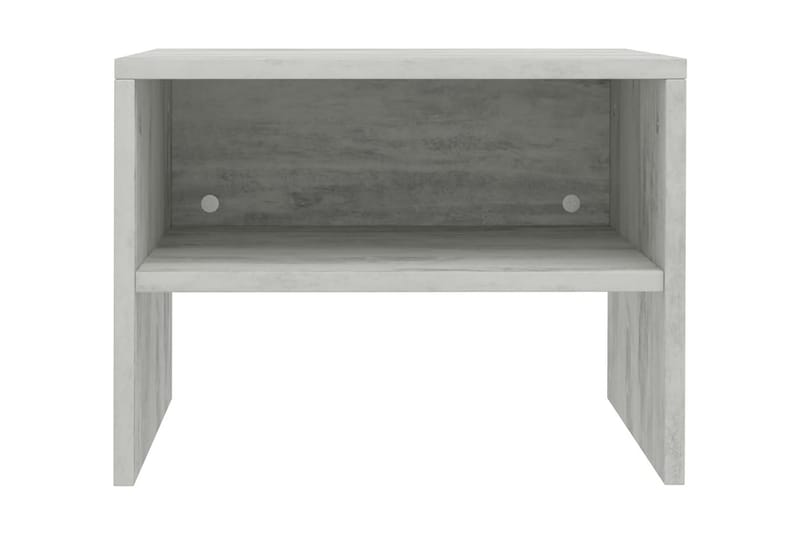 Nattbord 2 stk betonggrå 40x30x30 cm sponplate - Grå - Møbler - Bord - Avlastningsbord - Sengebord & nattbord