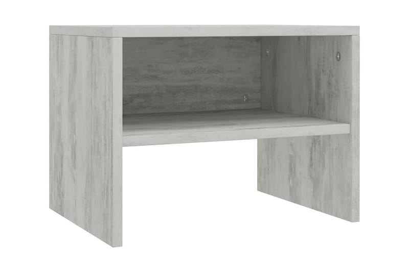 Nattbord 2 stk betonggrå 40x30x30 cm sponplate - Grå - Møbler - Bord - Avlastningsbord - Sengebord & nattbord