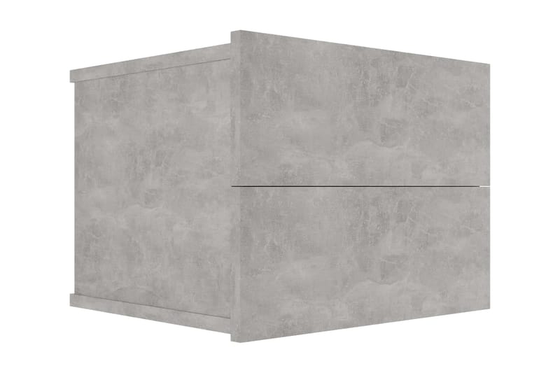 Nattbord 2 stk betonggrå 40x30x30 cm sponplate - Grå - Møbler - Bord - Avlastningsbord - Sengebord & nattbord