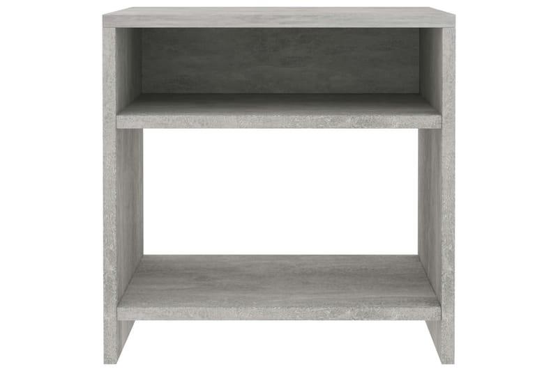 Nattbord 2 stk betonggrå 40x30x40 cm sponplate - Grå - Møbler - Bord - Avlastningsbord - Sengebord & nattbord