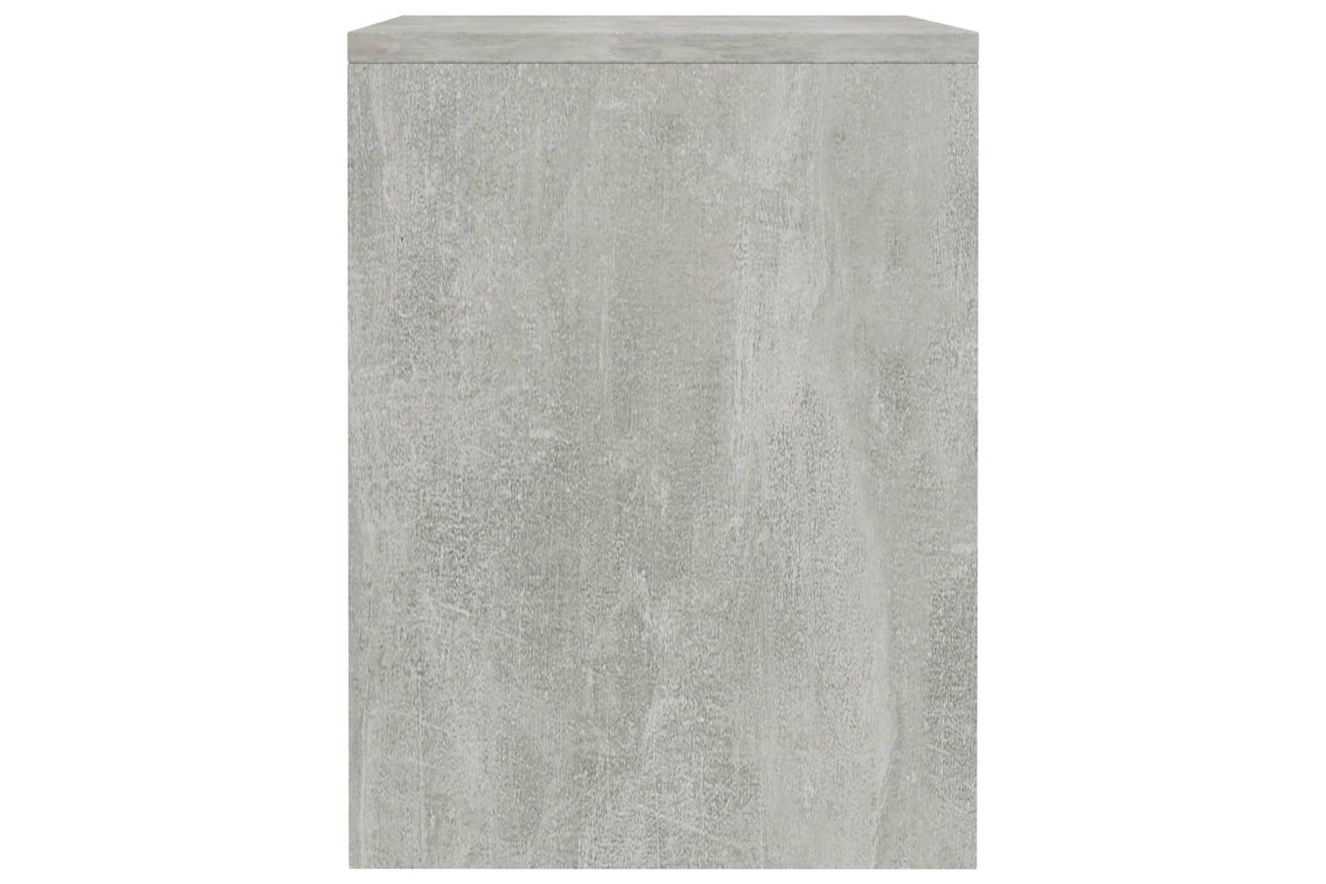 Nattbord 2 stk betonggrå 40x30x40 cm sponplate - Grå - Møbler - Bord - Avlastningsbord - Sengebord & nattbord