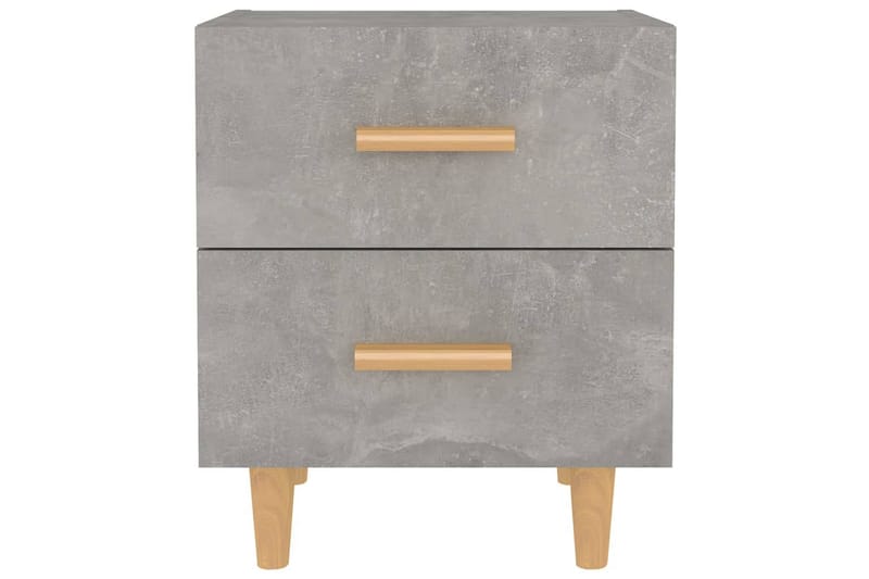 Nattbord 2 stk betonggrå 40x35x47,5 cm - Grå - Møbler - Bord - Avlastningsbord - Sengebord & nattbord