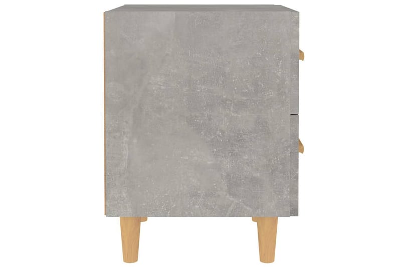 Nattbord 2 stk betonggrå 40x35x47,5 cm - Grå - Møbler - Bord - Avlastningsbord - Sengebord & nattbord