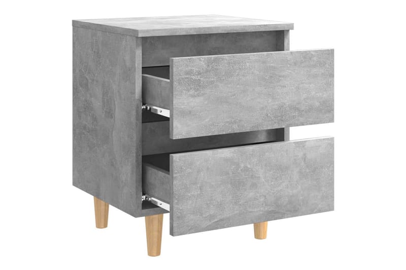 Nattbord 2 stk betonggrå 40x35x50 cm sponplate - Grå - Møbler - Bord - Avlastningsbord - Sengebord & nattbord