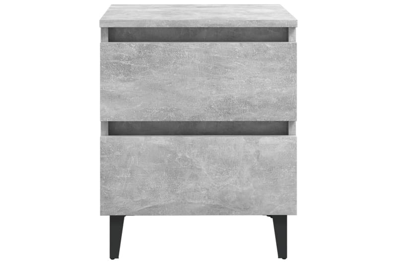 Nattbord 2 stk betonggrå 40x35x50 cm sponplate - Grå - Møbler - Bord - Avlastningsbord - Sengebord & nattbord