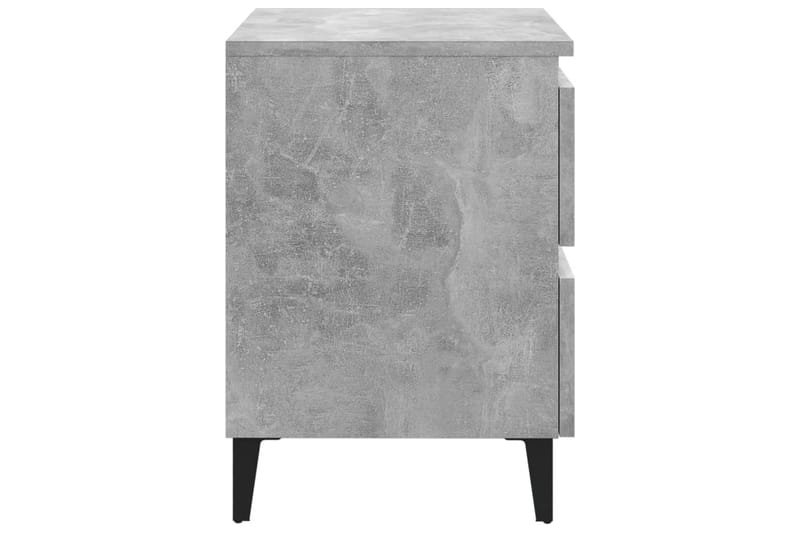 Nattbord 2 stk betonggrå 40x35x50 cm sponplate - Grå - Møbler - Bord - Avlastningsbord - Sengebord & nattbord