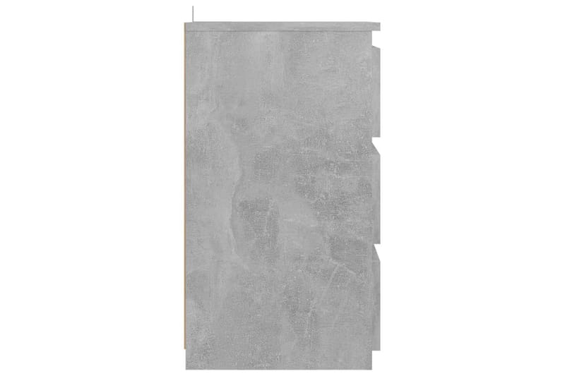 Nattbord 2 stk betonggrå 40x35x62,5 cm sponplate - Grå - Møbler - Bord - Avlastningsbord - Sengebord & nattbord