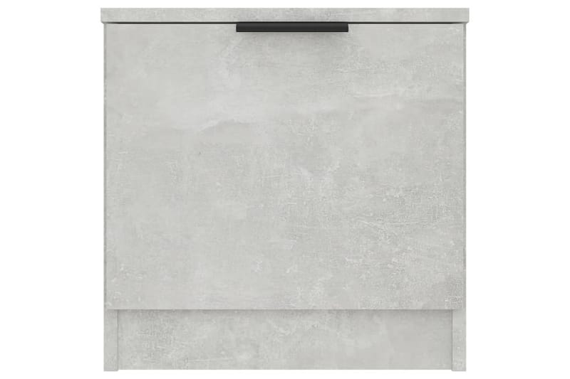 Nattbord 2 stk betonggrå 40x39x40 cm - Grå - Møbler - Bord - Avlastningsbord - Sengebord & nattbord
